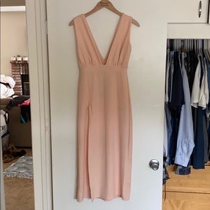 Blush Dress with Slit